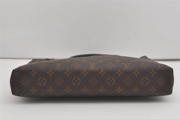 Authentic Louis Vuitton Monogram Macassar Porte Documents Jules Briefcase 8229I