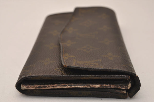 Auth Louis Vuitton Monogram Pochette Porte Monnaie Credit Wallet Old Model 8229J