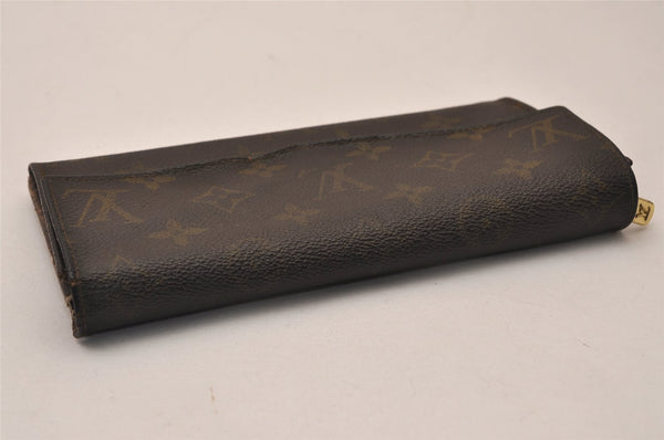 Auth Louis Vuitton Monogram Pochette Porte Monnaie Credit Wallet Old Model 8229J