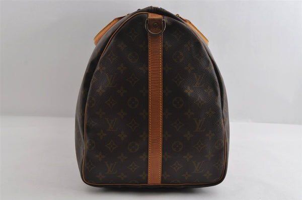 Authentic Louis Vuitton Monogram Keepall Bandouliere 60 M41412 Boston Bag 8230I