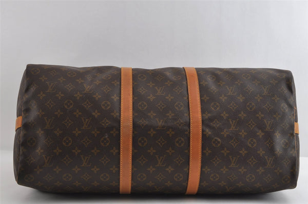 Authentic Louis Vuitton Monogram Keepall Bandouliere 60 M41412 Boston Bag 8230I