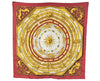 Authentic HERMES Carre 90 Scarf "DISE ET HORE" Silk Bordeaux Red 8230J