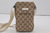 Authentic GUCCI Shoulder Cross Body Bag GG Canvas Leather 145865 Brown 8231I