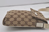Authentic GUCCI Shoulder Cross Body Bag GG Canvas Leather 145865 Brown 8231I