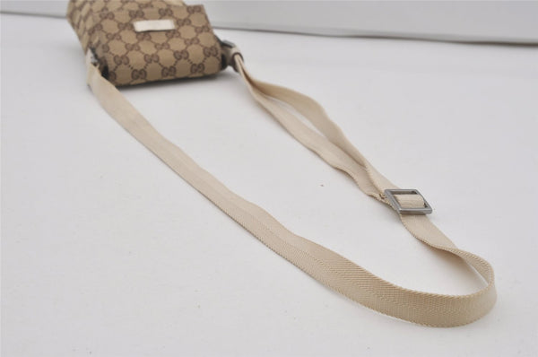 Authentic GUCCI Shoulder Cross Body Bag GG Canvas Leather 145865 Brown 8231I