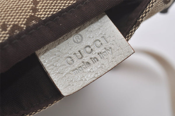 Authentic GUCCI Shoulder Cross Body Bag GG Canvas Leather 145865 Brown 8231I