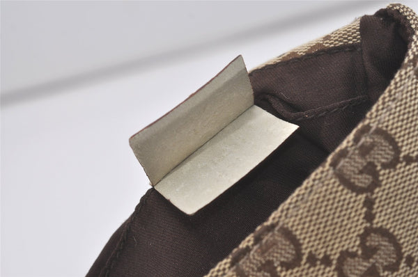 Authentic GUCCI Shoulder Cross Body Bag GG Canvas Leather 145865 Brown 8231I