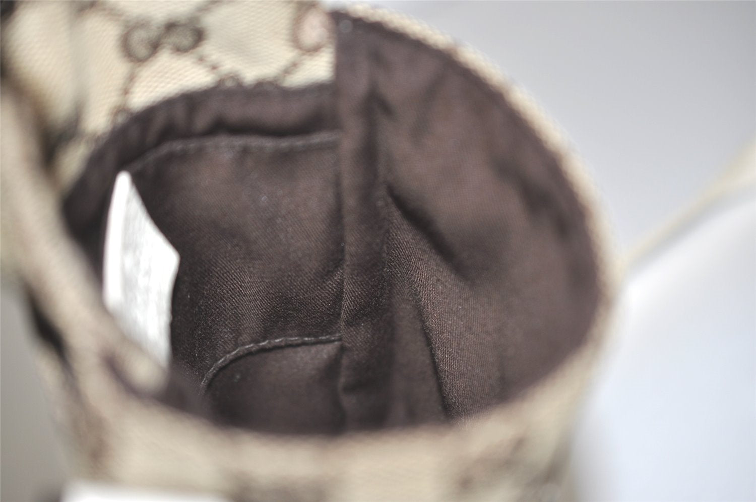 Authentic GUCCI Shoulder Cross Body Bag GG Canvas Leather 145865 Brown 8231I