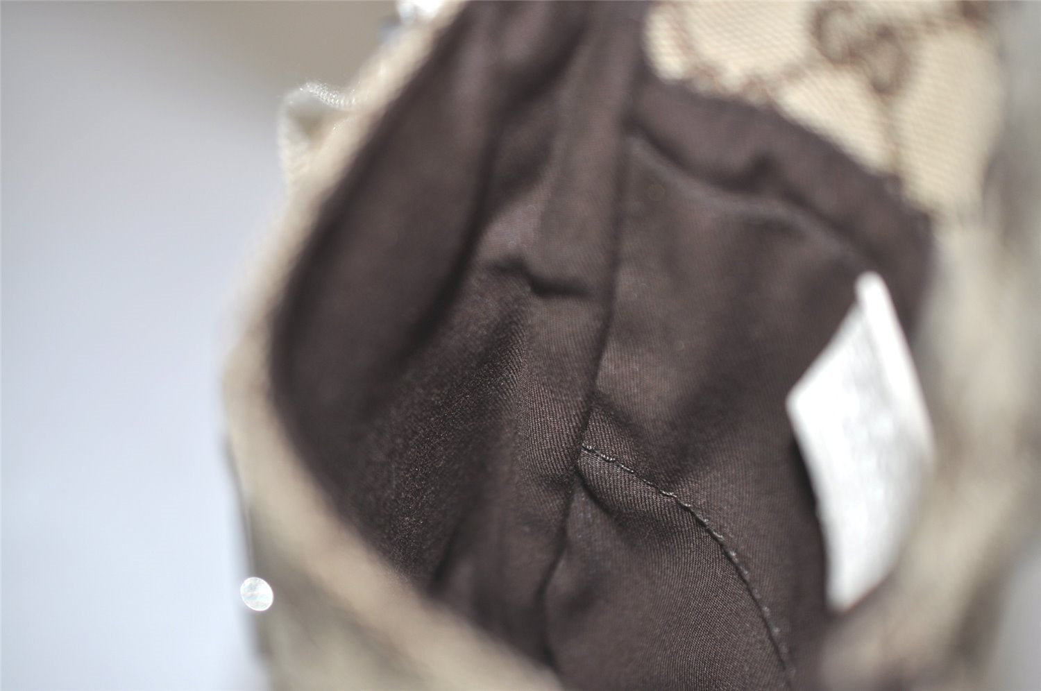 Authentic GUCCI Shoulder Cross Body Bag GG Canvas Leather 145865 Brown 8231I