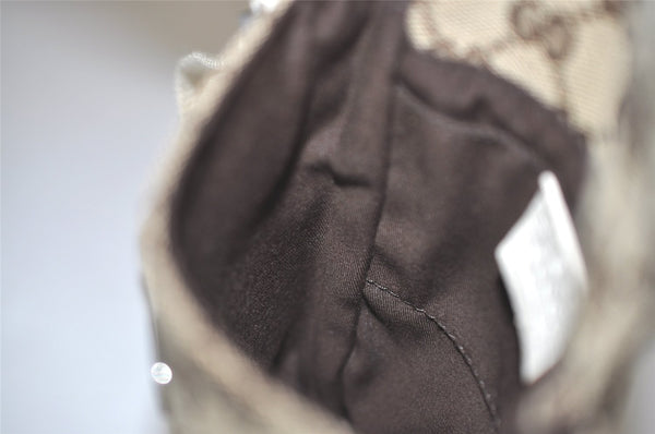 Authentic GUCCI Shoulder Cross Body Bag GG Canvas Leather 145865 Brown 8231I