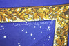 Authentic HERMES Carre 90 Scarf "Souvenirs de Paris" Silk Blue 8232J