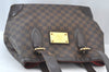 Authentic Louis Vuitton Damier Hampstead MM Shoulder Tote Bag N51204 LV 8233J
