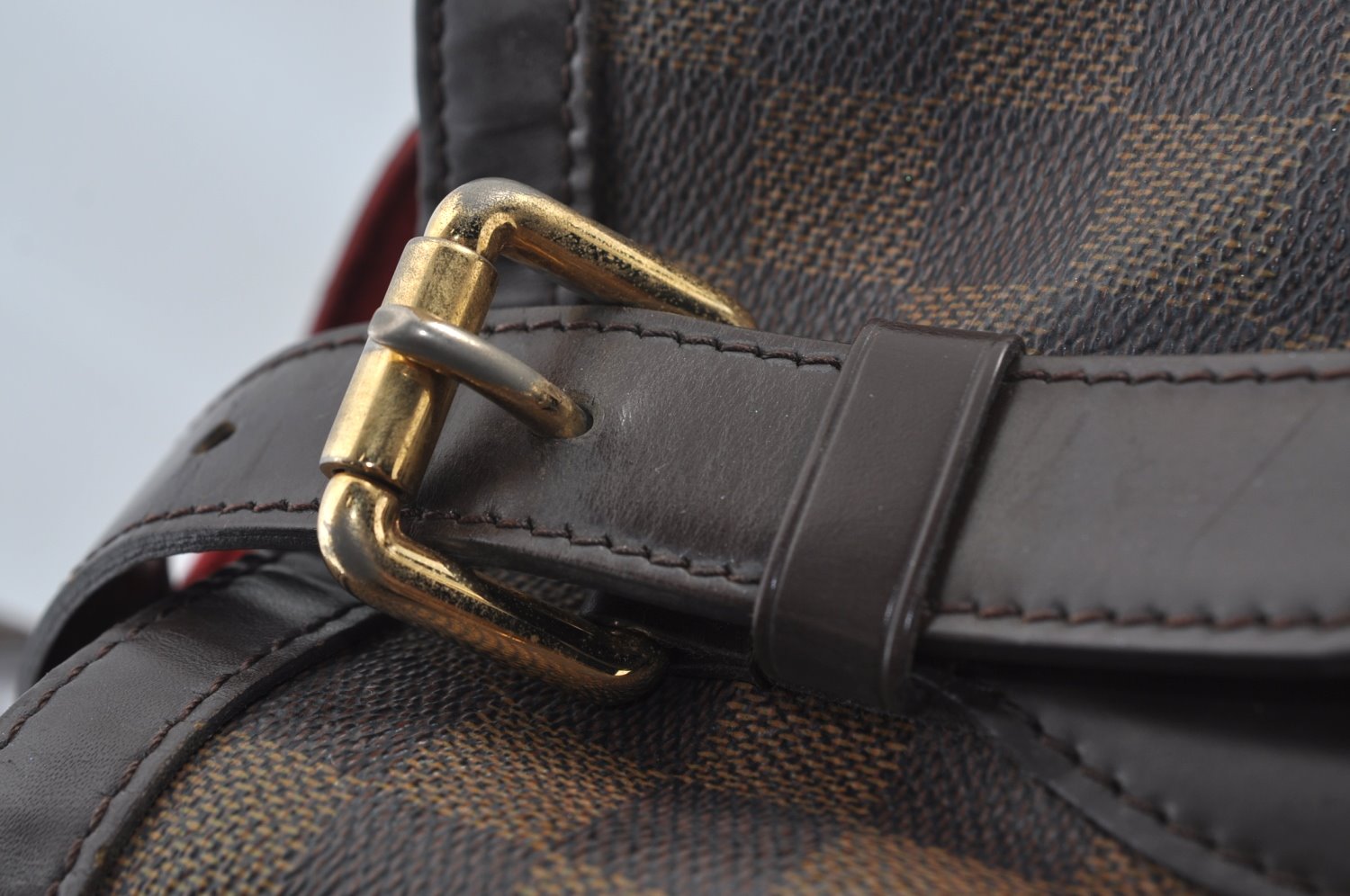 Authentic Louis Vuitton Damier Hampstead MM Shoulder Tote Bag N51204 LV 8233J