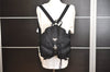 Authentic PRADA Vintage Nylon Tessuto Leather Drawstring Backpack Black 8235J