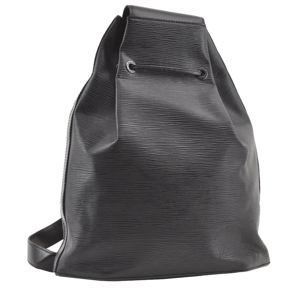 Authentic Louis Vuitton Epi Sac A Dos Shoulder Bag Black M80153 LV 8238J