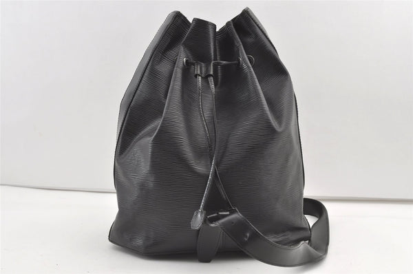 Authentic Louis Vuitton Epi Sac A Dos Shoulder Bag Black M80153 LV 8238J
