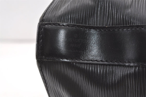 Authentic Louis Vuitton Epi Sac A Dos Shoulder Bag Black M80153 LV 8238J