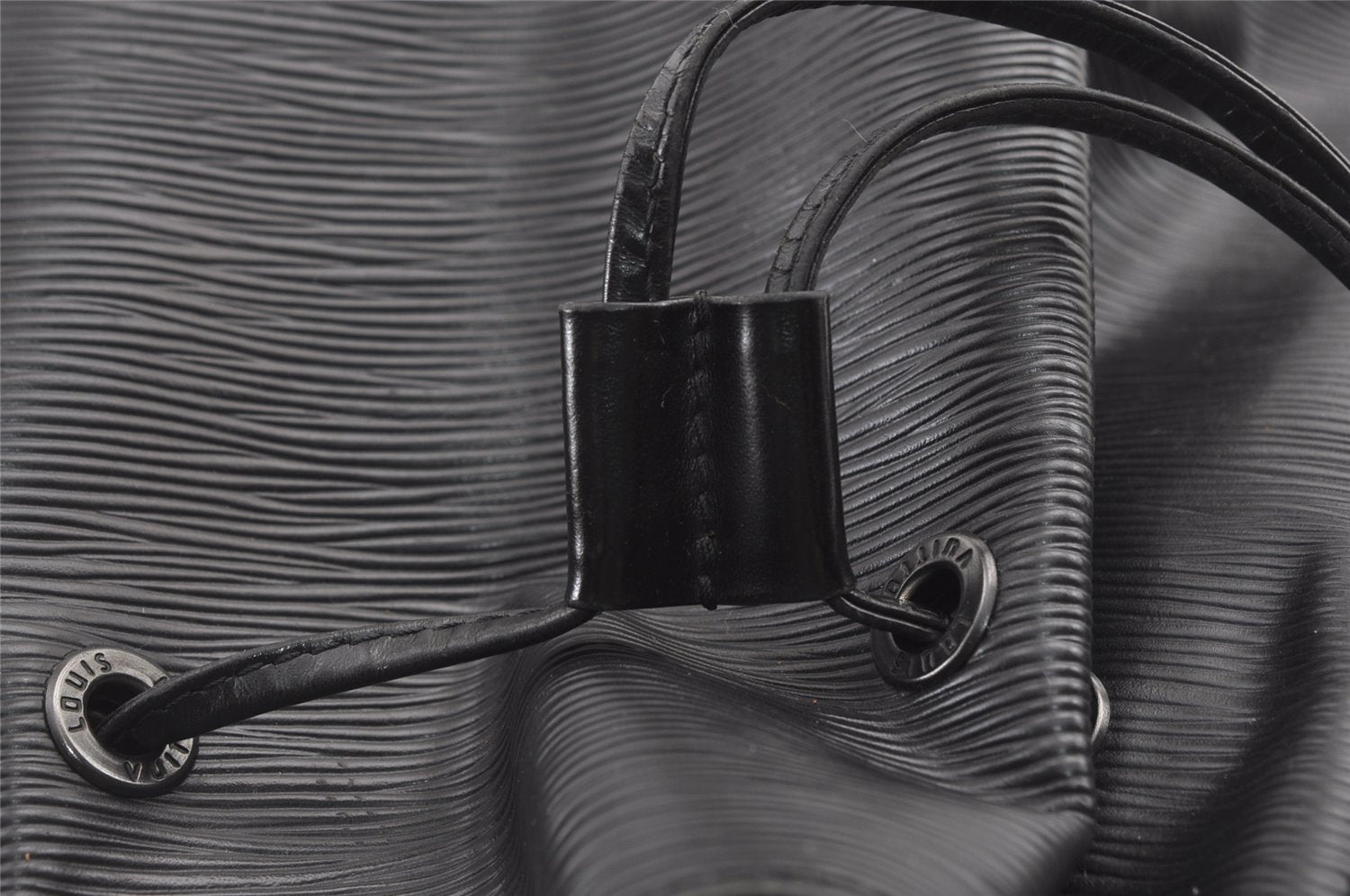 Authentic Louis Vuitton Epi Sac A Dos Shoulder Bag Black M80153 LV 8238J