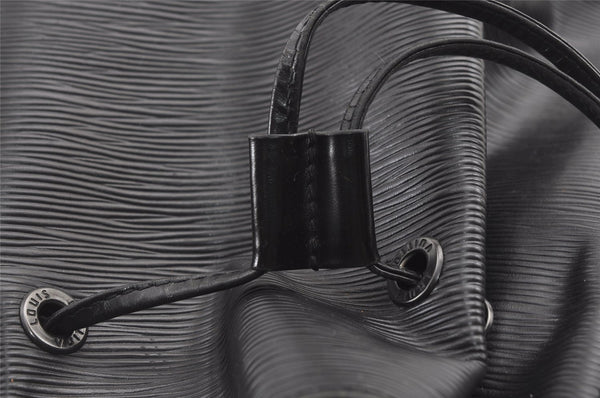 Authentic Louis Vuitton Epi Sac A Dos Shoulder Bag Black M80153 LV 8238J