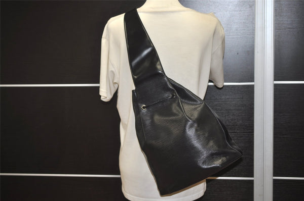 Authentic Louis Vuitton Epi Sac A Dos Shoulder Bag Black M80153 LV 8238J