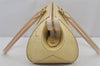 Authentic Louis Vuitton Vernis Sherwood PM Hand Bag Light Yellow M91491 LV 8240J