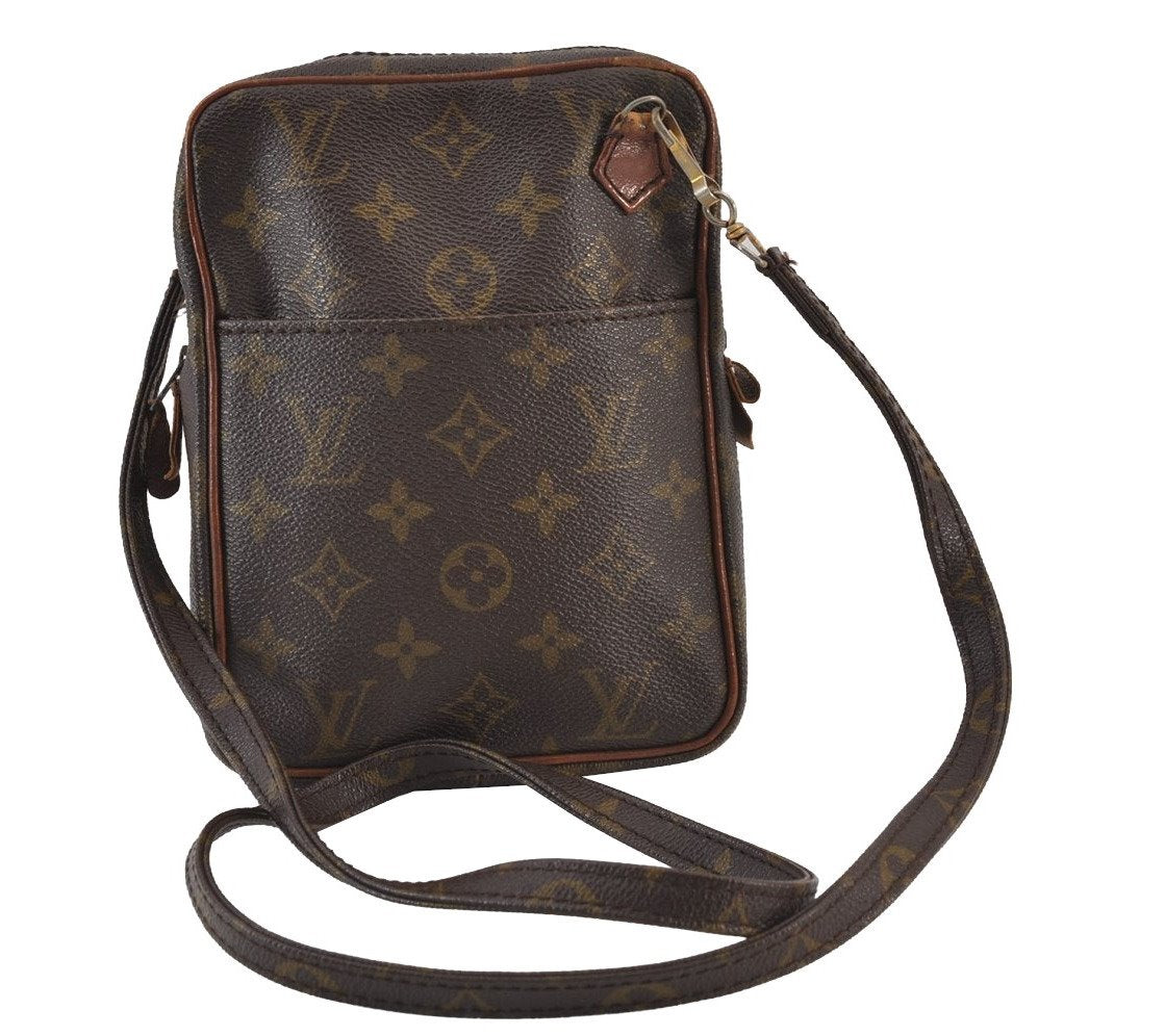 Authentic Louis Vuitton Monogram Danube Shoulder Cross Bag Old Model LV 8241J