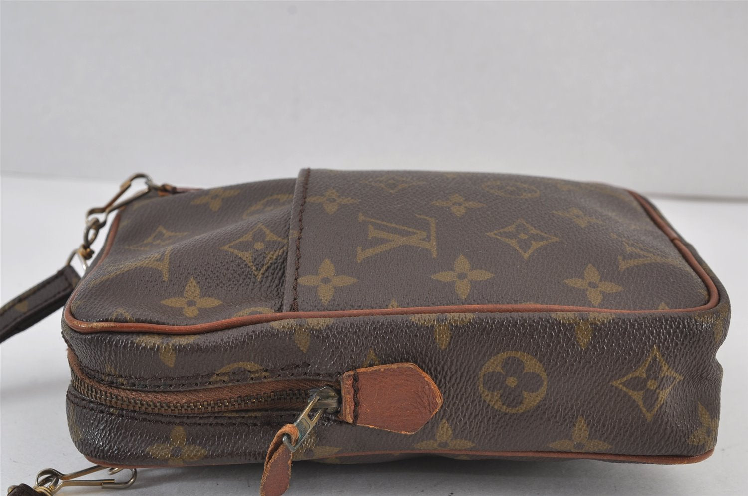 Authentic Louis Vuitton Monogram Danube Shoulder Cross Bag Old Model LV 8241J