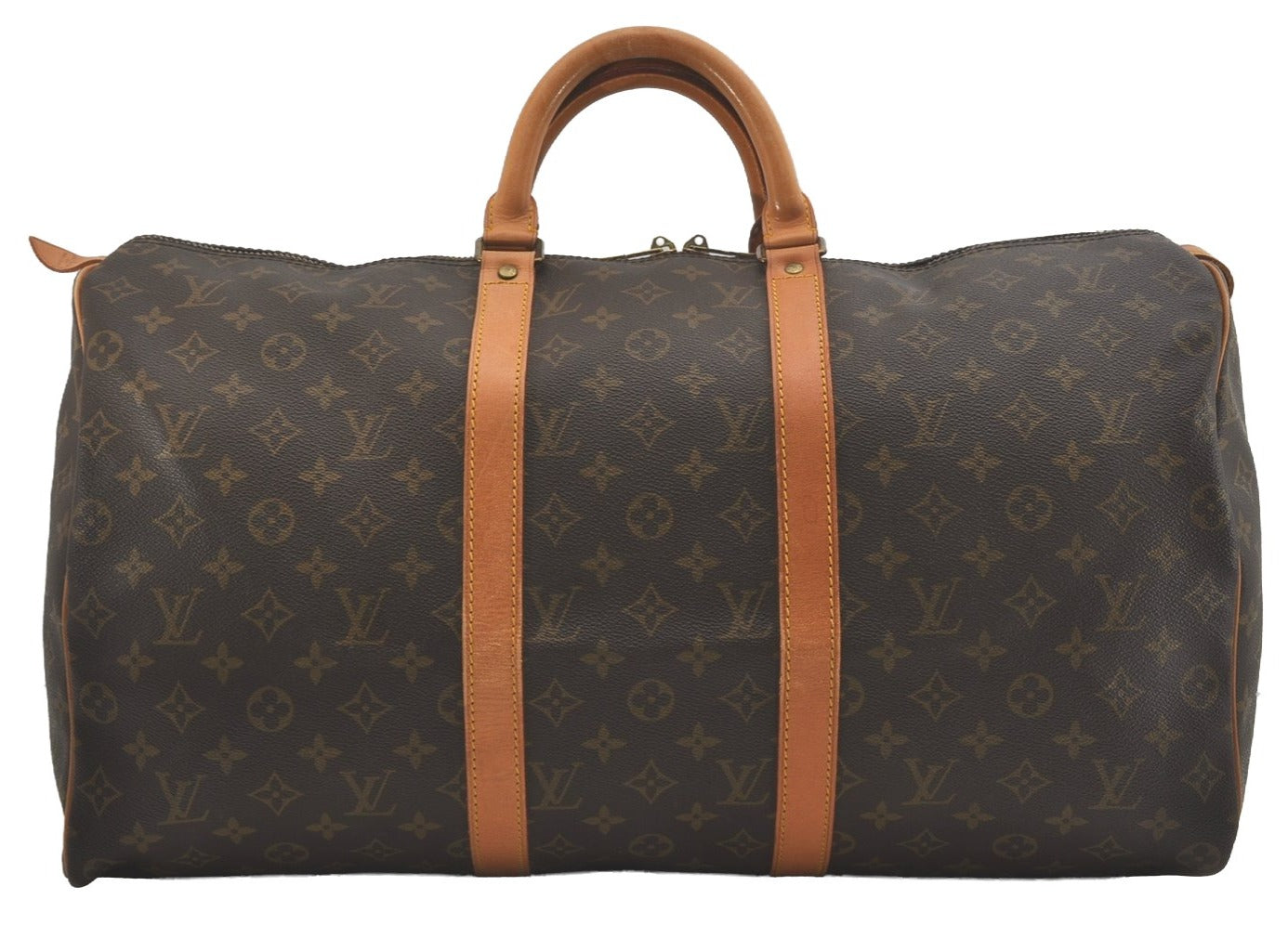 Authentic Louis Vuitton Monogram Keepall 50 Travel Boston Bag M41426 LV 8242I