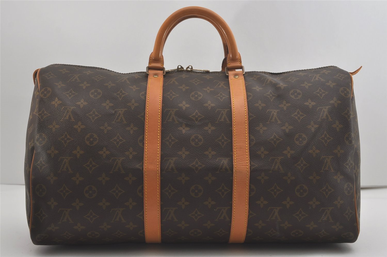 Authentic Louis Vuitton Monogram Keepall 50 Travel Boston Bag M41426 LV 8242I