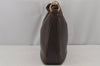 Authentic GUCCI Vintage Bamboo 2Way Shoulder Hand Bag Purse Leather Brown 8242J