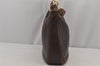 Authentic GUCCI Vintage Bamboo 2Way Shoulder Hand Bag Purse Leather Brown 8242J