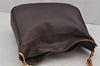 Authentic GUCCI Vintage Bamboo 2Way Shoulder Hand Bag Purse Leather Brown 8242J