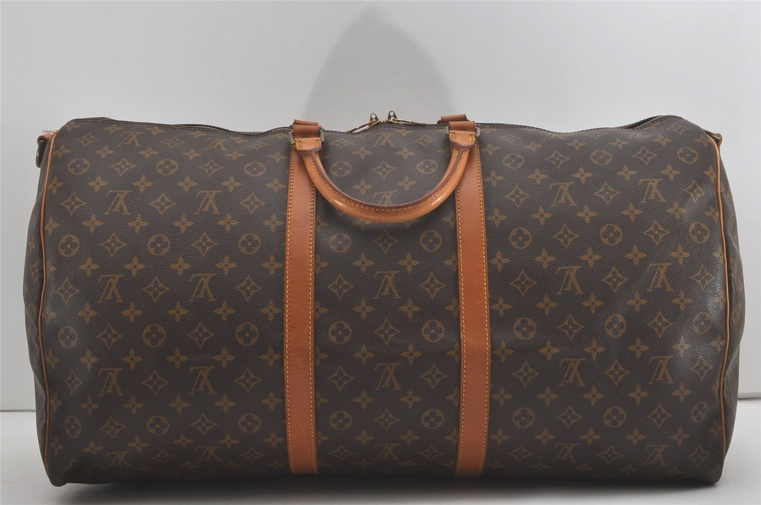 Authentic Louis Vuitton Monogram Keepall Bandouliere 60 M41412 Boston Bag 8243I