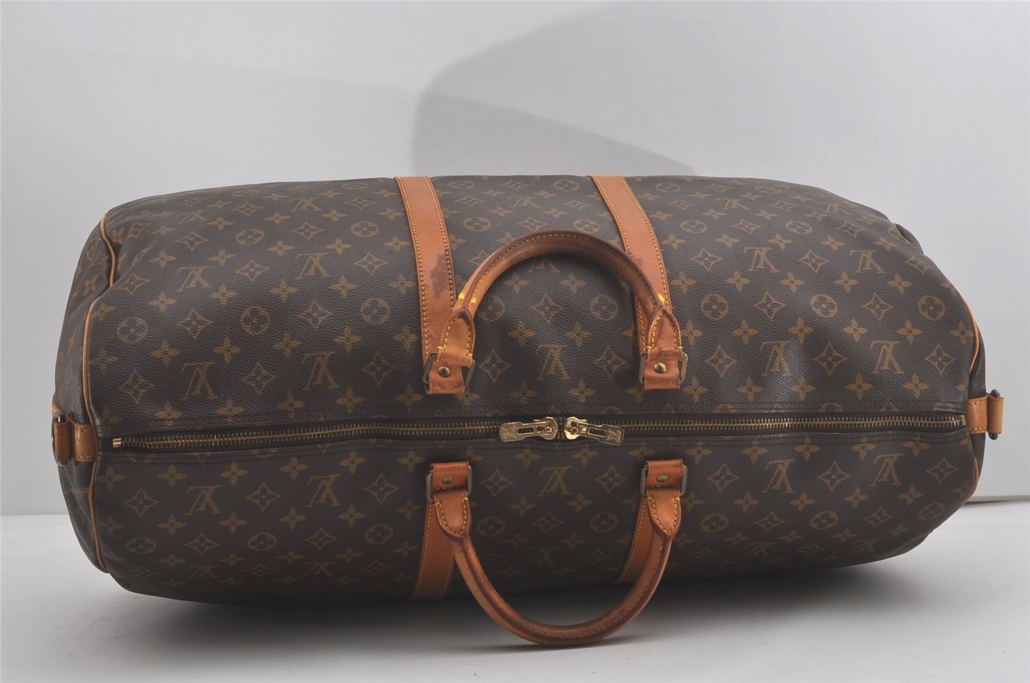 Authentic Louis Vuitton Monogram Keepall Bandouliere 60 M41412 Boston Bag 8243I