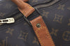 Authentic Louis Vuitton Monogram Keepall Bandouliere 60 M41412 Boston Bag 8243I