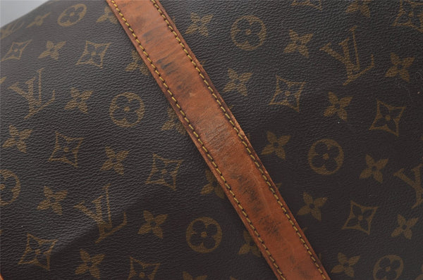 Authentic Louis Vuitton Monogram Keepall Bandouliere 60 M41412 Boston Bag 8243I