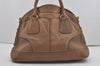 Authentic PRADA Vintage Leather 2Way Shoulder Tote Bag Brown 8244I