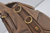 Authentic PRADA Vintage Leather 2Way Shoulder Tote Bag Brown 8244I