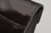 Authentic BOTTEGA VENETA Enamel 2Way Shoulder Hand Bag Purse Brown 8246J