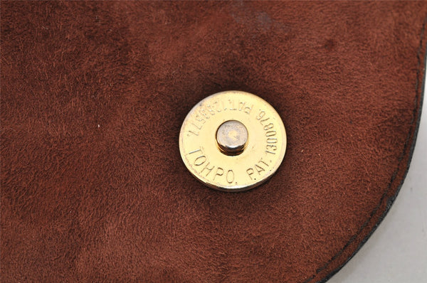 Authentic BOTTEGA VENETA Enamel 2Way Shoulder Hand Bag Purse Brown 8246J
