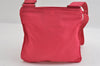 Authentic PRADA VELA Nylon Tessuto Leather Shoulder Cross Bag B7372 Pink 8247I