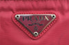 Authentic PRADA VELA Nylon Tessuto Leather Shoulder Cross Bag B7372 Pink 8247I