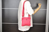 Authentic PRADA VELA Nylon Tessuto Leather Shoulder Cross Bag B7372 Pink 8247I