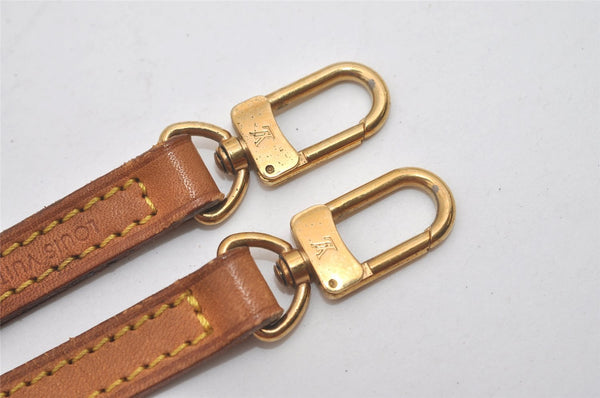 Authentic Louis Vuitton Leather Shoulder Strap Beige 46.9" LV 8248I