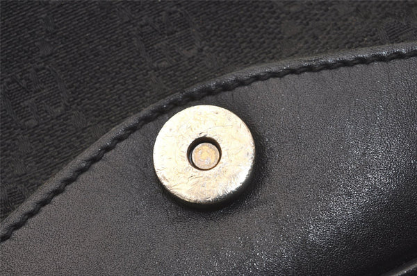 Authentic GUCCI Shoulder Cross Body Bag GG Canvas Leather Black Junk 8250J