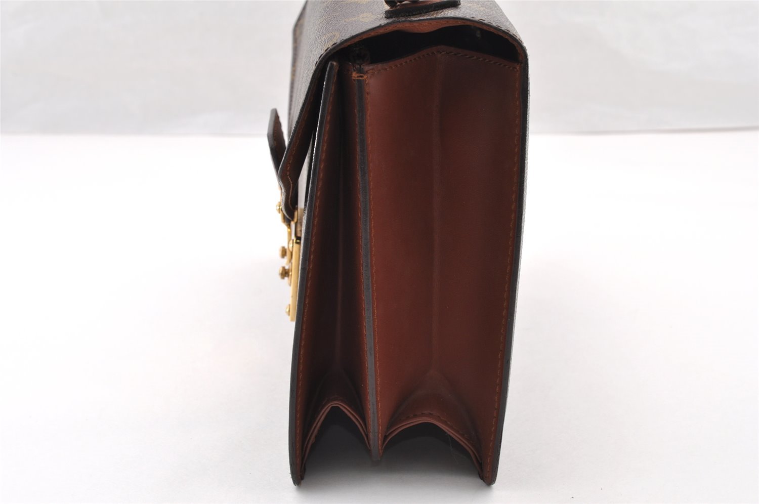 Authentic Louis Vuitton Monogram Concorde Hand Bag Purse M51190 LV 8251I