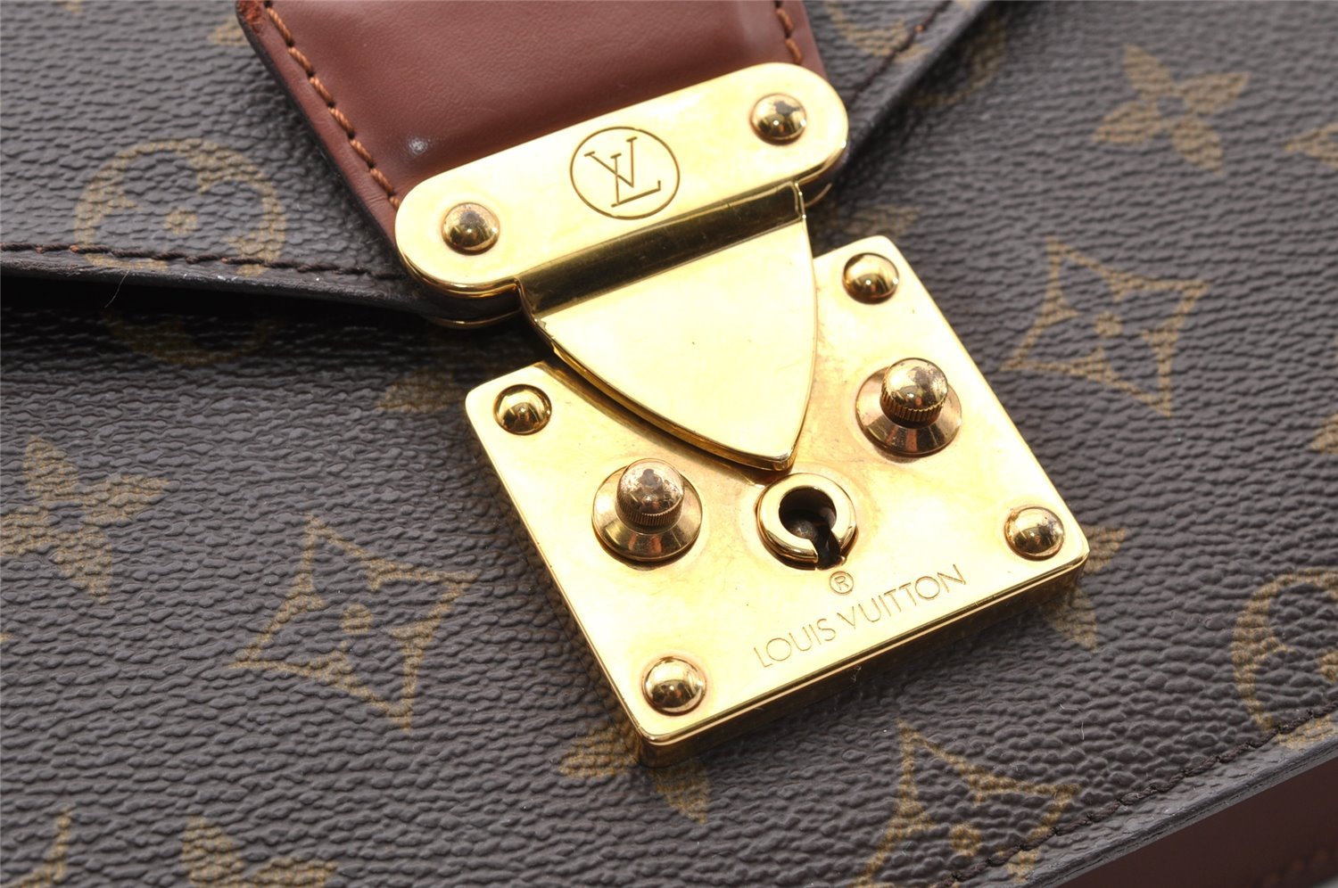 Authentic Louis Vuitton Monogram Concorde Hand Bag Purse M51190 LV 8251I