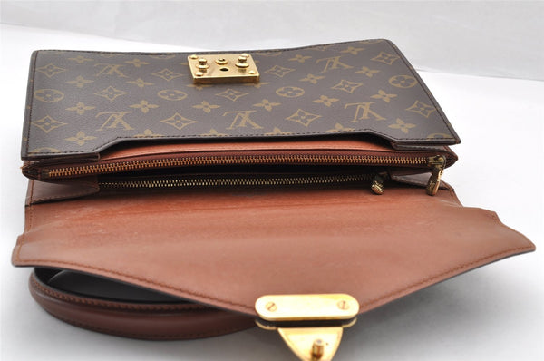 Authentic Louis Vuitton Monogram Concorde Hand Bag Purse M51190 LV 8251I