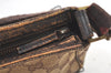 Authentic GUCCI Hand Bag Pouch Purse GG Canvas Leather 106644 Brown 8251J