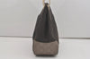 Authentic GUCCI Guccissima Shoulder Bag Canvas Leather 257265 Black Gray 8254I